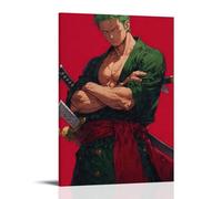 GEMTOFNMA Papier peint contemporain One Piece Zoro's Scarlet Serment - Poster décoratif à suspendre 30 x 45 cm