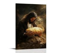 GEMTOFNMA Papier peint contemporain The Bread of Life, Christ Nourishing Souls - Poster décoratif à suspendre 60 x 90 cm