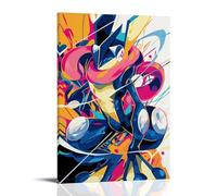 GEMTOFNMA Poster Pokémon Greninja de style pop art contemporain - Poster décoratif à suspendre - 50 x 75 cm