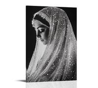 GEMTOFNMA The Virgin Carries The Light of Stars in Her Veil, Each fold holding A Memory of Someone Who Prayed in Pain. Décoration murale contemporaine - Poster décoratif à suspendre 60 x 90 cm