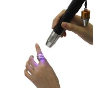 gemtrue Lampe torche 4 en 1 - Jaune, Blanc, UV365 & UV395 - Lampe de poche rechargeable pour inspection de diamants et pierres précieuses - Outil d'évaluation de bijoux de haute précision