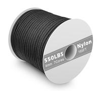 Gemtte Paracord 550 Corde en Nylon 4mm, 50 m de Paracorde avec 7 Brins, Cordon Résistant à la Déchirure pour Bracelet, Laisse, Collier, Max. 250 kg