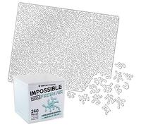 GEMTURT Impossible Puzzle Unique de 240 pièces à Motif air fraiche, en Acrylique Bleu Transparent, Forme Non répétée, Difficile et pour Adultes