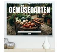 Gemüsegarten - Gemüse aus dem eigenen Garten (hochwertiger Premium Wandkalender 2026 DIN A2 quer), Kunstdruck in Hochglanz: Selbstversorgung und ... von Tomaten, Karotten, Zucchini und mehr