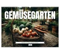 Gemüsegarten - Gemüse aus dem eigenen Garten (Wandkalender 2026 DIN A2 quer), CALVENDO Monatskalender: Selbstversorgung und Gartenglück: Frisches ... von Tomaten, Karotten, Zucchini und mehr