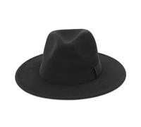 GEMVIE Chapeau en Feutre pour Homme et Femme Fedora Large Bord Panama Chapeau Bogart