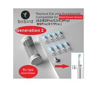 (Gen 2 Tip x8) Accessoire M9 Pro A2 C3 B2 X17 Pro Original Visual Ear Cleaner Kit d'outils de remplacement