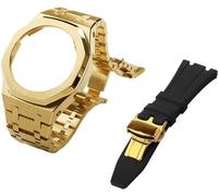 Gen 5 Metal Watch Boot Strap STRAP + FLUORORUBBER Watch Band Combination Set ， pour GA2100 GA2110 GAB2100 GM2100 MOD Kit pour la montre Full Origin Chine