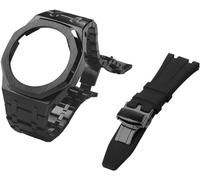 Gen 5 Metal Watch Boot Strap STRAP + FLUORORUBBER Watch Band Combination Set ， pour GA2100 GA2110 GAB2100 GM2100 MOD Kit pour la montre Full Origin Chine