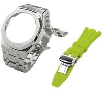 Gen 5 Metal Watch Boot Strap STRAP + FLUORORUBBER Watch Band Combination Set ， pour GA2100 GA2110 GAB2100 GM2100 MOD Kit pour la montre Full Origin Chine