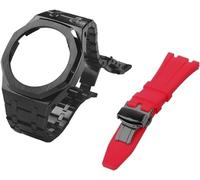 Gen 5 Metal Watch Case Strap Strap + Fluororubber Watch Band Bandle Set , pour GA2100 GA2110 GAB2100 GM2100 MOD Kit pour la montre complète