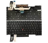 gen Clavier Français Azerty pour Lenovo Thinkpad T490s 20NX 20NY, T495s 20QJ 20QK, X1 Extreme 1erGen et 2eGen, P1 1reGen et 2eGen Keyboard Backlit Laptop