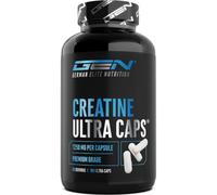 GEN GERMAN ELITE NUTRITION Creatine Ultra Caps - 180 Gélules - Haute dose | Avec 1250 mg de Créatine Pure Monohydrate chacune - Premium : Ultrafine + Facteur Mesh de 200