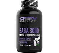 GEN GERMAN ELITE NUTRITION GABA 3000 mg Haut Dosage - 240 Gélules | Acide Gamma-Aminobutyrique (Gamma Aminobutyric Acid) - Acide Aminé - 48 Portions - Végan