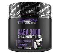 GEN GERMAN ELITE NUTRITION GABA 3000 mg Haut Dosage - 400 Gélules | Acide Gamma-Aminobutyrique (Gamma Aminobutyric Acid) - Acide Aminé - 80 Portions - Végan