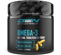 GEN GERMAN ELITE NUTRITION Omega 3 Haute dose avec 4000 mg - 300 Gélules | Huile de poisson avec 80% d'acides gras dont 2000 mg EPA & 1000 mg DHA - Forme naturelle de triglycérides - Purifié avec soin