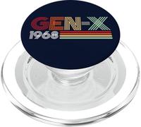 Gen X 1968 Retro Generation Xer Vintage Text Style PopSockets PopGrip pour MagSafe