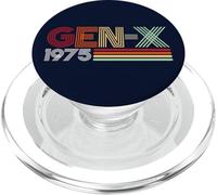 Gen X 1975 Retro Generation Xer Vintage Text Style PopSockets PopGrip pour MagSafe
