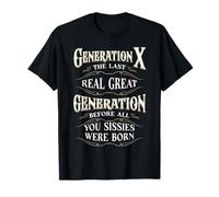 Gen X Last Real Great Generation Playground Funny Gen Xer T-Shirt