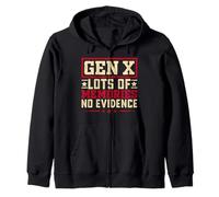 Gen X Lots of Memories No Evidence Dire drôle Sarcastique Sweat à Capuche