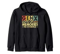 Gen X Lots of Memories No Evidence Dire drôle Sarcastique Sweat à Capuche