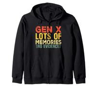 Gen X Lots of Memories No Evidence Dire drôle Sarcastique Sweat à Capuche