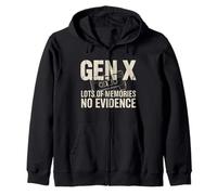 Gen X Lots of Memories No Evidence Humour Nostalgie Adulte Sweat à Capuche