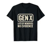 Gen X Lots of Memories Nostalgie Rétro Génération X Années T-Shirt