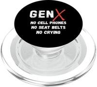 Gen X No Cell Phones No Seat Belts Citation drôle PopSockets PopGrip pour MagSafe