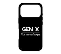 GEN X : Nous Pouvons Lire Cursive Funny Generation Meme Coque pour iPhone 17 Pro