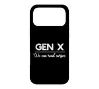 GEN X : Nous Pouvons Lire Cursive Funny Generation Meme Coque pour iPhone 17 Pro Max