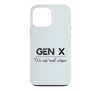 GEN X : Nous Pouvons Lire Cursive Funny Generation Xer Meme Coque pour iPhone 13 Pro Max