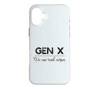 GEN X : Nous Pouvons Lire Cursive Funny Generation Xer Meme Coque pour iPhone 16 Plus