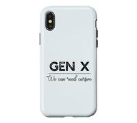 GEN X : Nous Pouvons Lire Cursive Funny Generation Xer Meme Coque pour iPhone X/XS