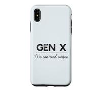 GEN X : Nous Pouvons Lire Cursive Funny Generation Xer Meme Coque pour iPhone XS Max