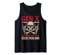 Gen X The Badass Generation Before Sissies Were Born Skull Débardeur