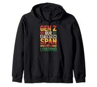 Gen Z Our Attention Span is Loading Âge Jeunesse - Sweat à Capuche