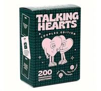 GEN:ZAI Talking Hearts Jeu édition Couples - 200 questions - Réfléchi et ludique - Rendez-vous amoureux - Saint-Valentin - Connexion plus profonde
