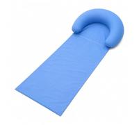 GEN:ZAI Tapis de Plage Gonflable avec Oreiller Intégré Chaise Longue Légère Pliable pour Plage Piscine Camping Jardin 176 x 55 cm