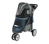 Gen7Pets Poussette Monaco de qualité supérieure pour chiens et chats jusqu'à 27,2 kg - légère, tout-terrain et portable
