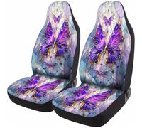 GENANY Moth 2 Front Car Seat Covers for Car Truck Sedan SUV, Car Gifts, Butterfly Automotive Seat Covers, Breathable Bucket Seat Covers, Protective Interior Accessory