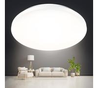 genatu Plafonnier LED Plafonnier Salon, 18W 1800LM 4000K Neutre CRI>80, Luminaire LED Plafond Sans Scintillement Ø31cm Ronde pour Séjour, Chambre et Couloir