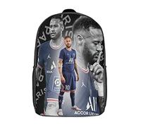 GENBAK Neymar Cartables D'école Imprimés En 3D Étoile de foot Sacs À Dos Pour Enfants Sac D'école Pour Garçons Filles Élémentaire Et Moyen 17pouce