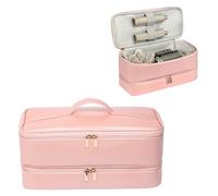 GENCAM Étui de Transport Double Couche pour Shark Flexstyle, étui de Voyage pour Shark 430/440 Flexstyle, étui de Rangement Portable pour Dyson Airwrap Styler et Accessoires, Rose, Étui de Transport