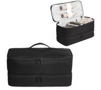 GENCAM Étui de transport double couche pour Shark Flexstyle, étui de voyage pour Shark SpeedStyle, sac de rangement portable pour Shark Flexstyle FlexFusion/Dyson Airwrap Styler et accessoires, noir,