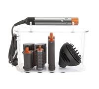 GENCAM Support de rangement de bureau en acrylique compatible avec Dyson | Organiseur à 7 trous en acrylique compatible avec Dyson Airwrap Multi-Styler pour salle de bain à domicile et salon de