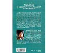 Gendarmerie et reconstruction d'un état de droit au Congo-Kinshasa