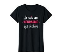 Gendarmerie Humour Cadeau Qui déchire Gendarme T-Shirt