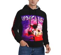 Gendecicco for Indochine-Pop Rock Band Sweat à Capuche Homme - Hoodie Musique Rock Français - Sweatshirt Mode Fans de Groupe Concert - Pull Casual Chaud Automne Hiver 4X-Large