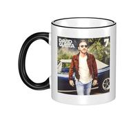 Gendecicco Guetta DJ Music David Mug Céramique 330ml - Tasse Café Thé avec Bord Coloré - Accessoire Musique DJ Électronique - Cadeau Fans de Concert Festival
